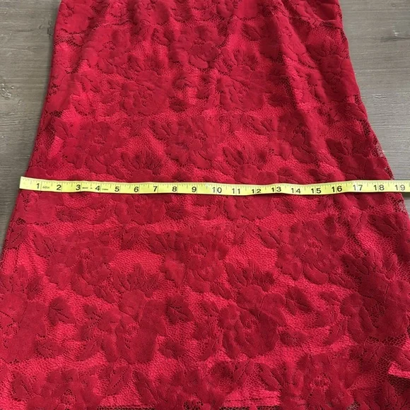 Revolve x Lovers + Friends Red Lace Embroidered Shift Dress New without Tag - Picture 9 of 9